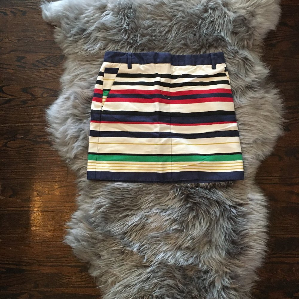 J Crew Striped Skirt